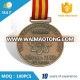 China cheap custom die casting antique gold silver bronze military medal with ribbons