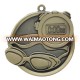 custom russian stainless steel sports swimming plain award medal