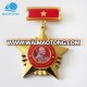 China factory promotional logo printed enamel sublimation medal metal souvenir badges custom gold lapel pin