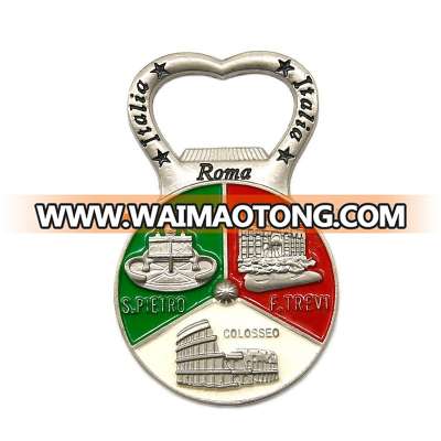 china promotion gift custom magnetic back soft enamel novelty metal bottle opener